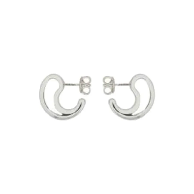 Bottega Veneta Sterling Silver Stud Earrings Women's Silver-0