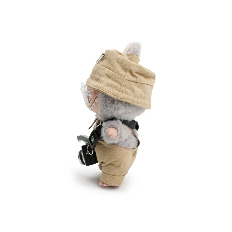 [Dress Up Doll] POP MART LABUBU THEMONSTERS Heartbeat Macaron Artistic Style Photographer Hang Tag Box 15cm-1