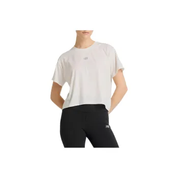 New Balance Drapey Regular T Shirt Women's White