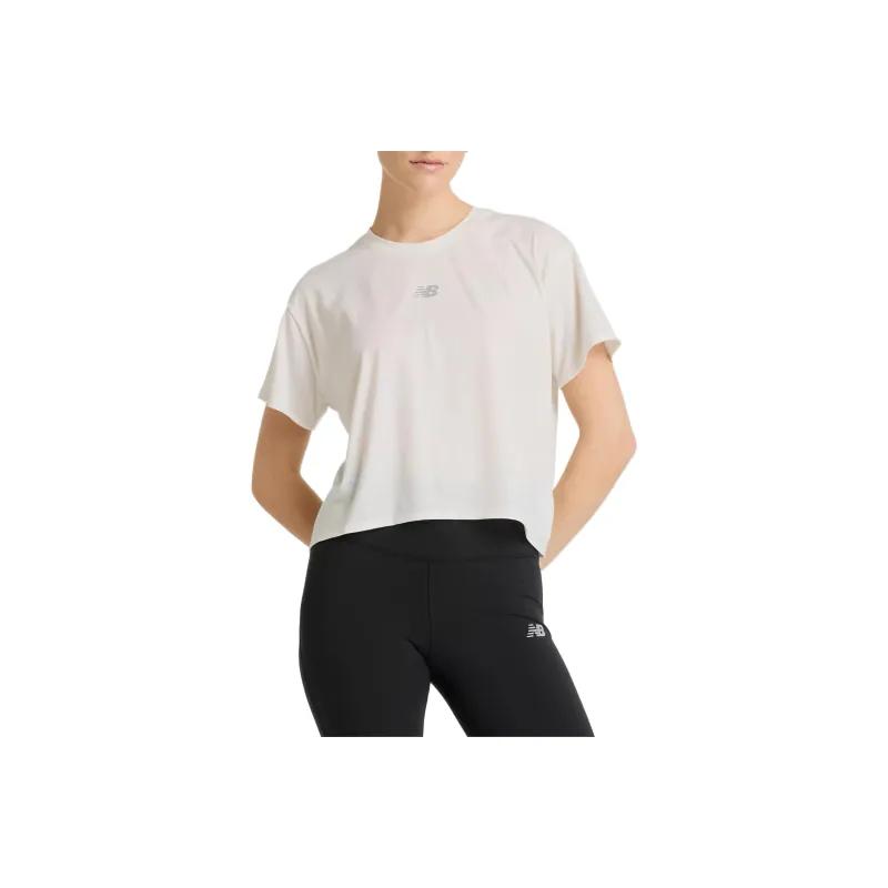 New Balance Drapey Regular T Shirt Women's White-0