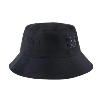 ARMANI EXCHANGEAE Polyester, Elastane, 100% Cotton Bucket Hats Men's Black