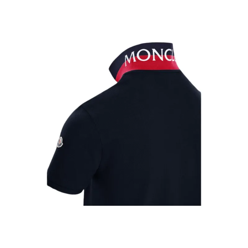 Moncler Polo Shirt Men's Navy Blue-2