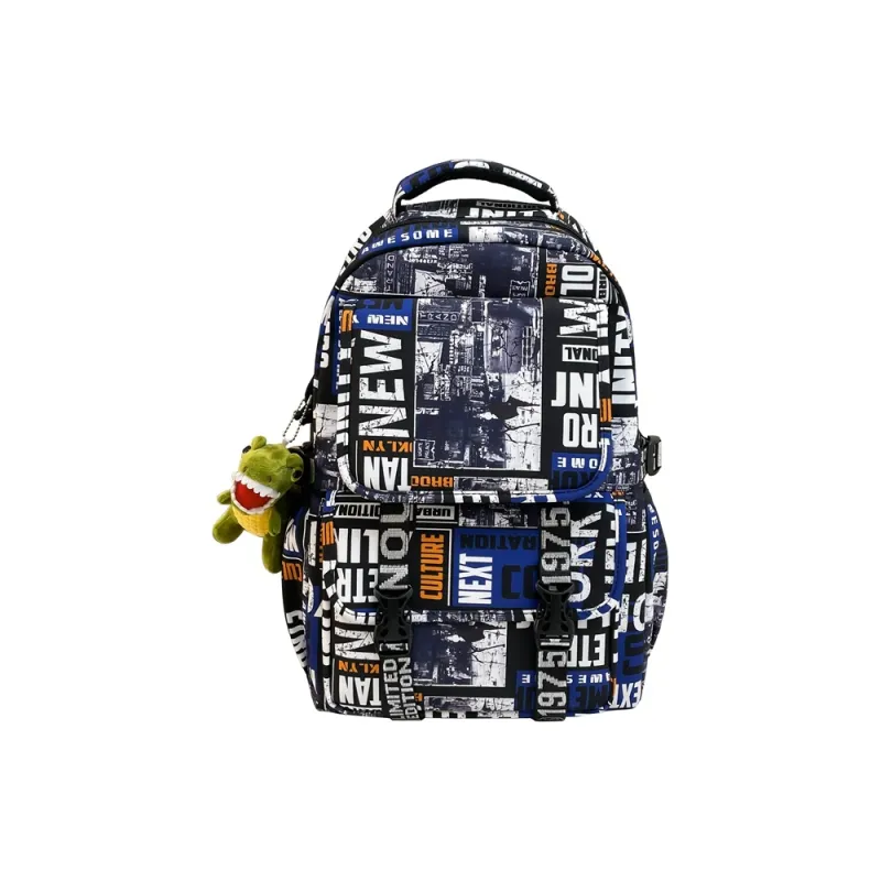Three Ducklings Nylon Backpack Regular Unisex Multicolor-12