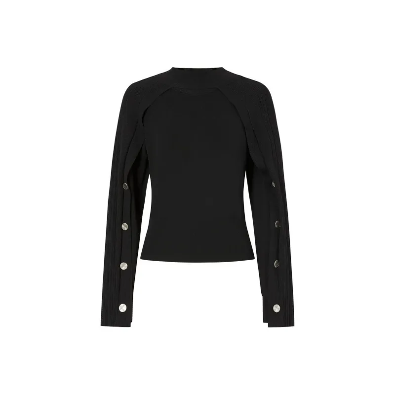 JZ. ANNAKRO Knitwear Women's Plain Black-0
