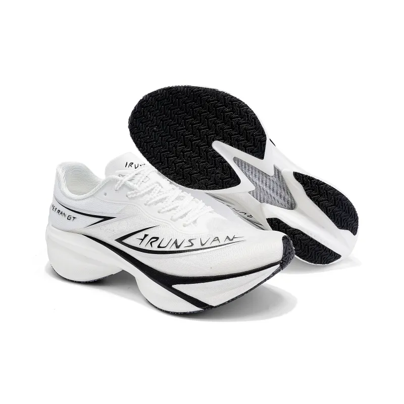 IRUNSVAN Low Top Running Shoes Unisex Black Horse White Running-6