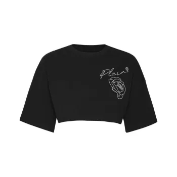PHILIPP PLEIN Roses Crop Top