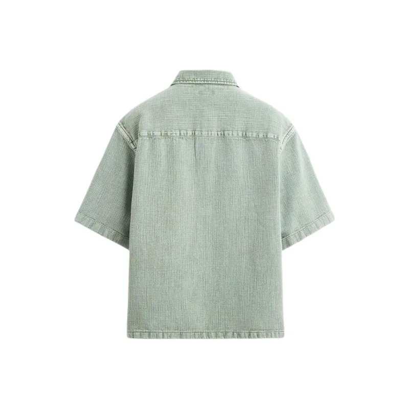ZARA Shirts Men Light Green-1
