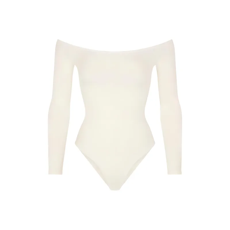 SKIMS ESSENTIAL OFF THE SHOULDER BODYSUIT Bodysuits Women's ECRU/Natural-0
