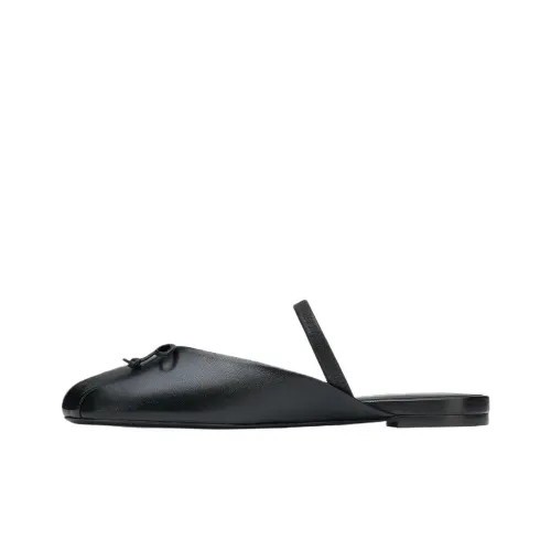 Stuart Weitzman/SW Closed Toe Slippers Women's Black
