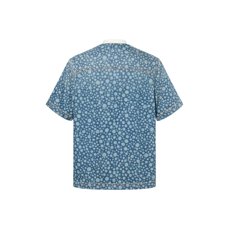 LOUIS VUITTON Pre Owned 2010s X Yayoi Kusama Denim Shirt-1