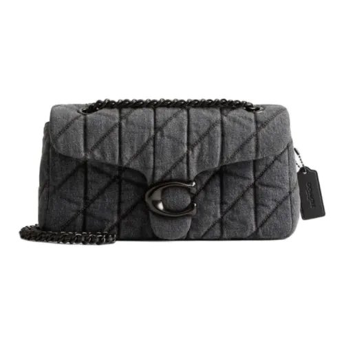 COACH Tabby Fabric Shoulder Bag Medium Size Women's Washed Gray