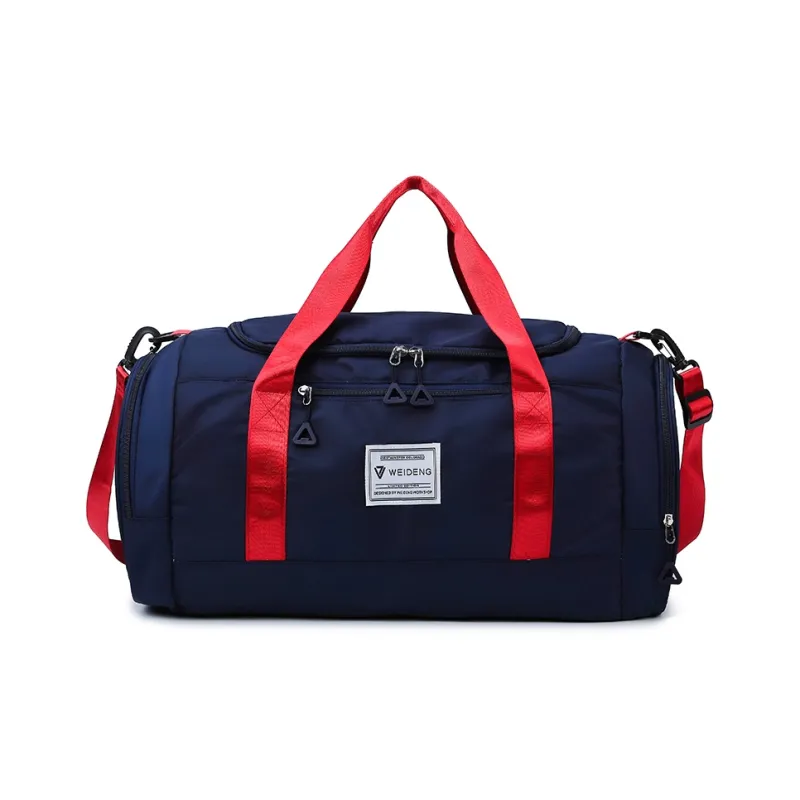 BUBM Oxford Travel Bag Unisex Black/Gray/Taro Purple/Dark Blue/Cherry Blossom Pink/Pink & Gray-18
