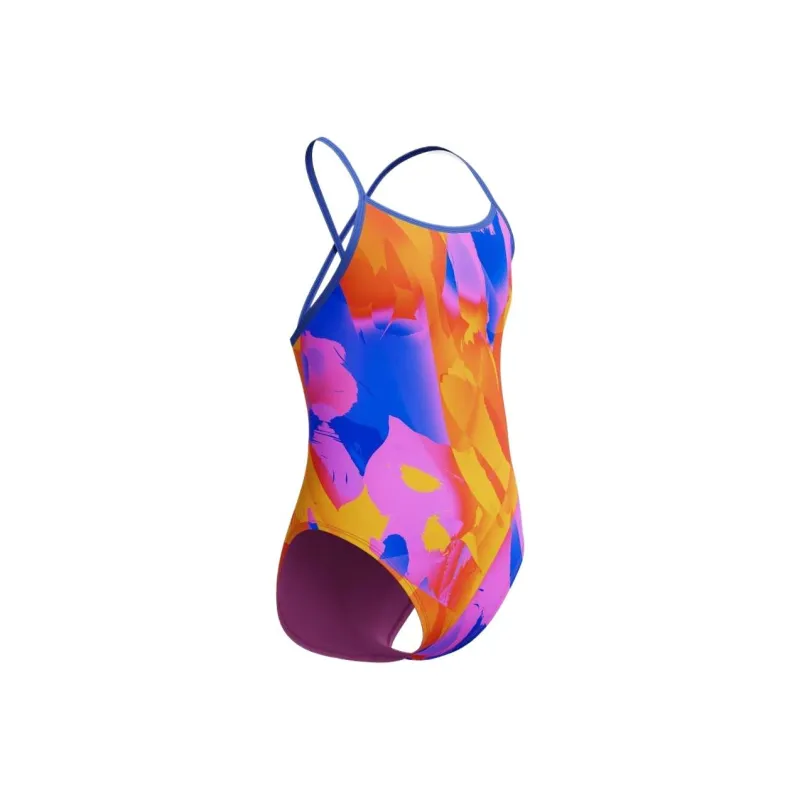 Speedo Printed Double Crossback One piece Swimsuit Women's Pink/Blue-2