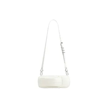 Feng Chen Wang Audi Collaboration PU Shoulder Bag Unisex White