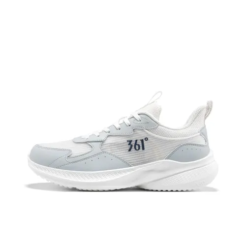 361° Slip Resistant, Abrasion Resistant, Breathable Low Top Casual Running Shoes Men's White Gray