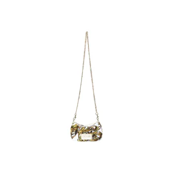 VERSACE JEANS COUTURE Polyurethane With Polyamide Shoulder Bag Women's White