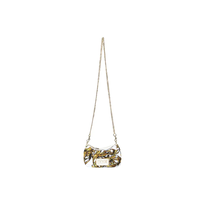 VERSACE JEANS COUTURE Polyurethane With Polyamide Shoulder Bag Women's White-0