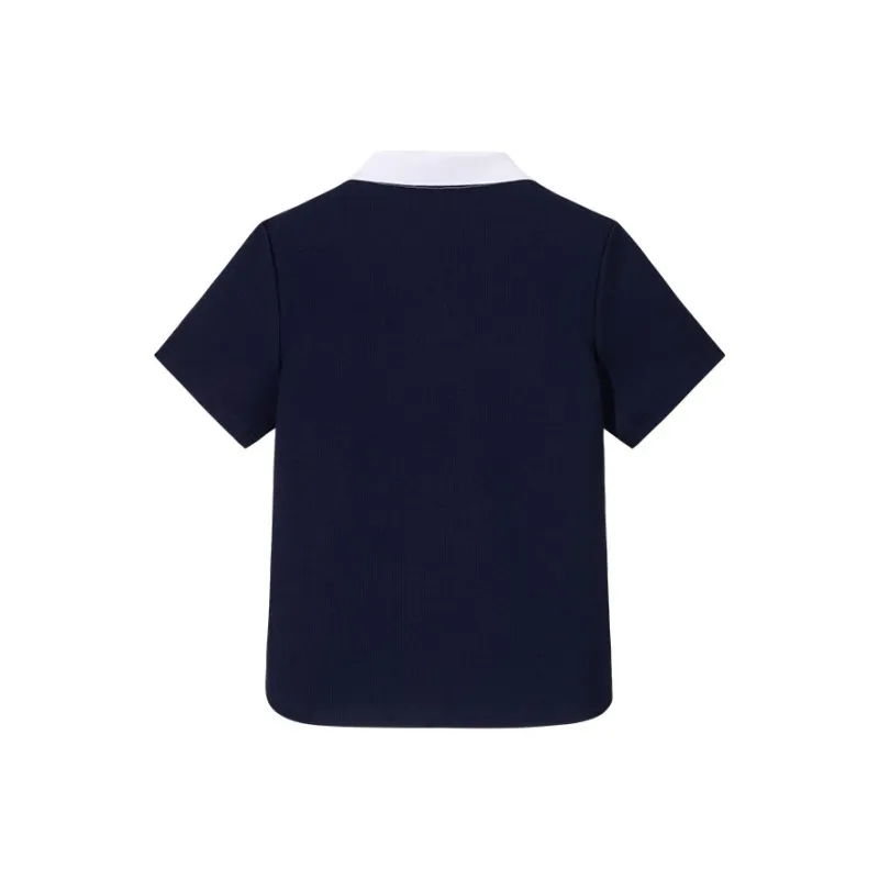 Anta Life Collection Sports Life Collection Polo Shirt Women's Maya Blue/Pure White-1