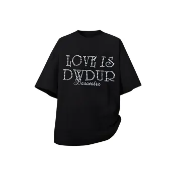 LESS BEARS Drop Shoulder Sleeve T Shirt Women's