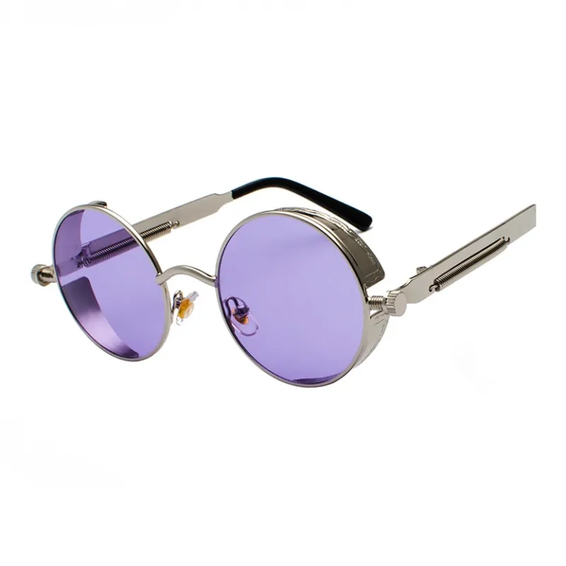 SOMAN Metal Round Sunglasses Unisex-24