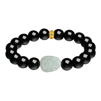 Century Edge Jewelry Hetian Jade Bracelets Pale Greenish White Jade Unisex