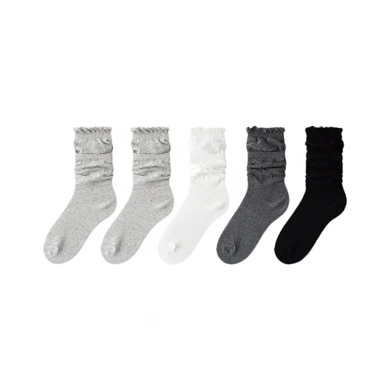 H YXIANG Mid Calf Socks Women's Combo Set-22