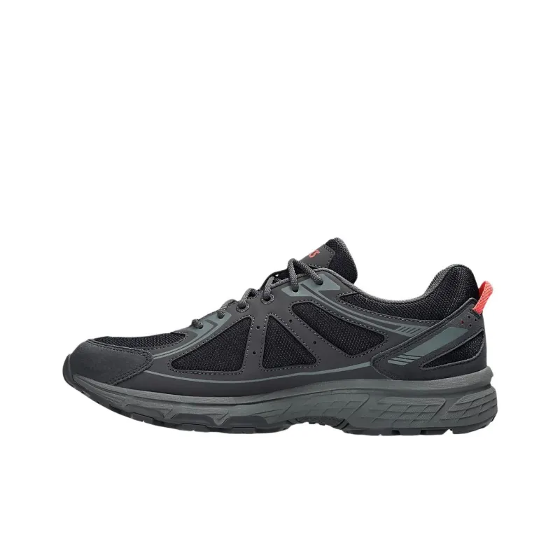 Asics Gel Venture 6 Cushioning, Wear Resistant Low Top Running Shoes Unisex Black Green-1