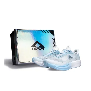 TEPOR Running Shoes Unisex Low Top Misty Blue/Dusk Cloud White/Gradient Black/Ice Blue Pink/Starburst Orange/Duorolan