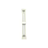 Ecru/Cut-Out Genuine Leather Magnetic Clasp