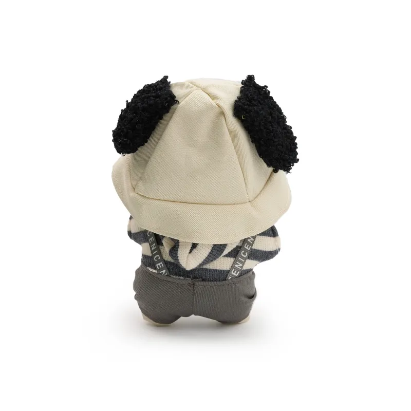 [Modified Doll] POP MART Labubu THE MONSTERS Sitting Party Collection, Confirmed, Denim Puppy, Cute Hang Tag Box 15cm-2