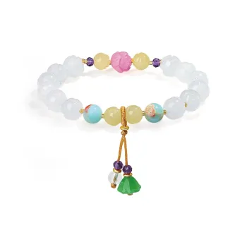ZKY Golden Silk Jade Bracelets Unisex