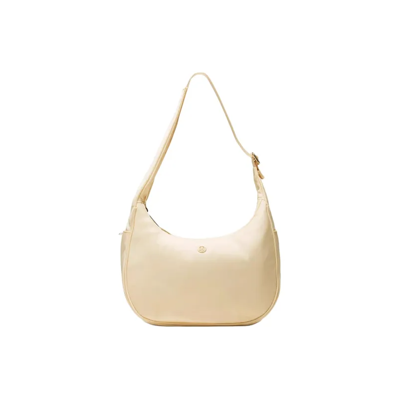 Lululemon Nylon Handbag, Shoulder Bag Regular Women's Cream Yellow-0