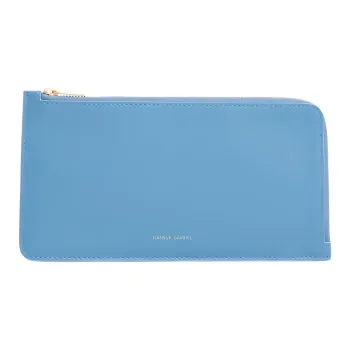 MANSUR GAVRIEL Calfskin Card Holder Large Size Women's Lake Blue