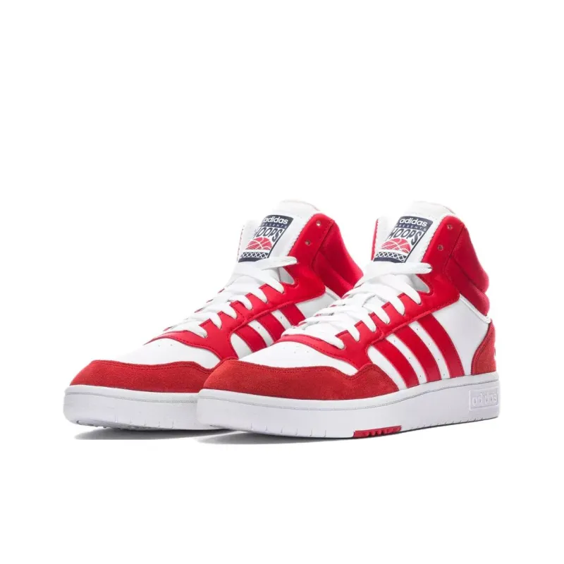 Hoops 3.0 Adidas Mid 'Red White'-3