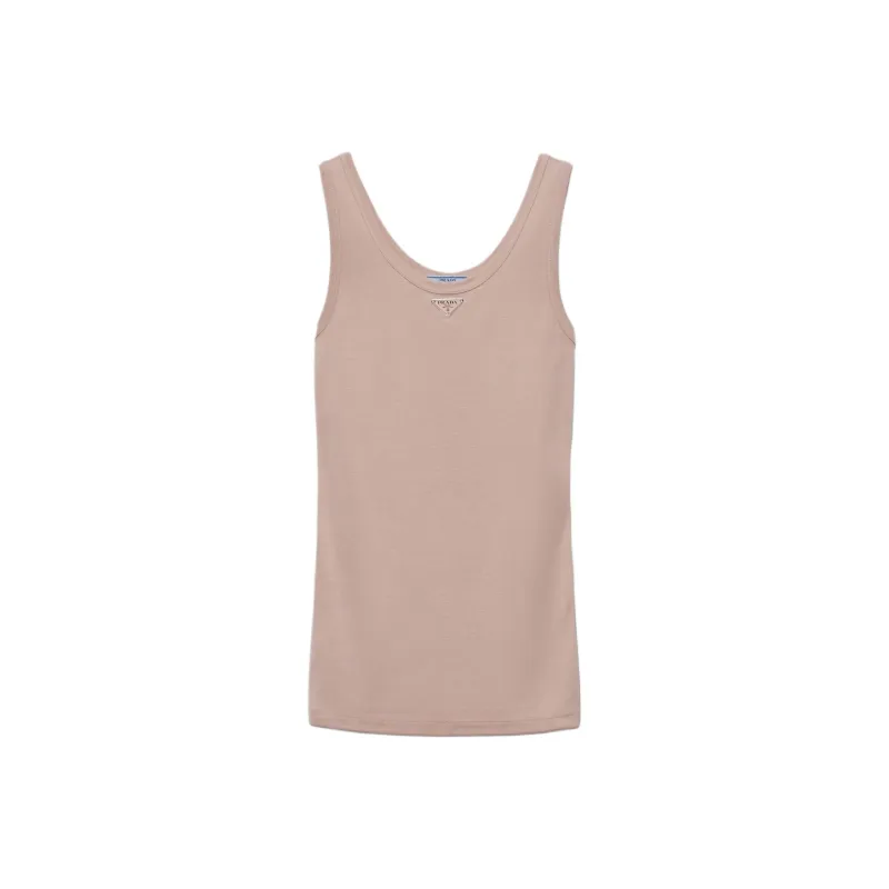 PRADA Tank Tops Women's Khaki-0