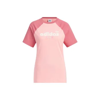 Adidas Originals RETRO T Shirt Women's Neon Pink/Wonder Red