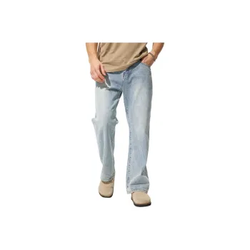 FAIRWHALE Jeans Unisex Tea Dyed Blue