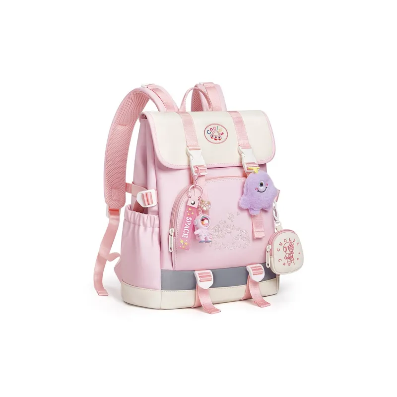 CNOLES Fabric Backpack Regular Women's Cardamom Pink/Ice Sea Blue-1
