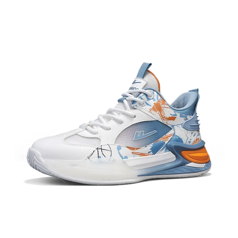 Warrior Anti Slip Wear Resistant Low Top Basketball Shoes Men's-1