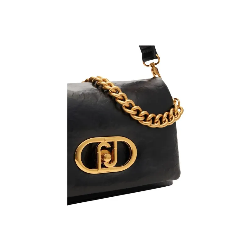 LIU·JO LaPuffy Polyester One Shoulder Handbag Women's Black-3