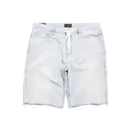Balenciaga Denim Shorts Men's White