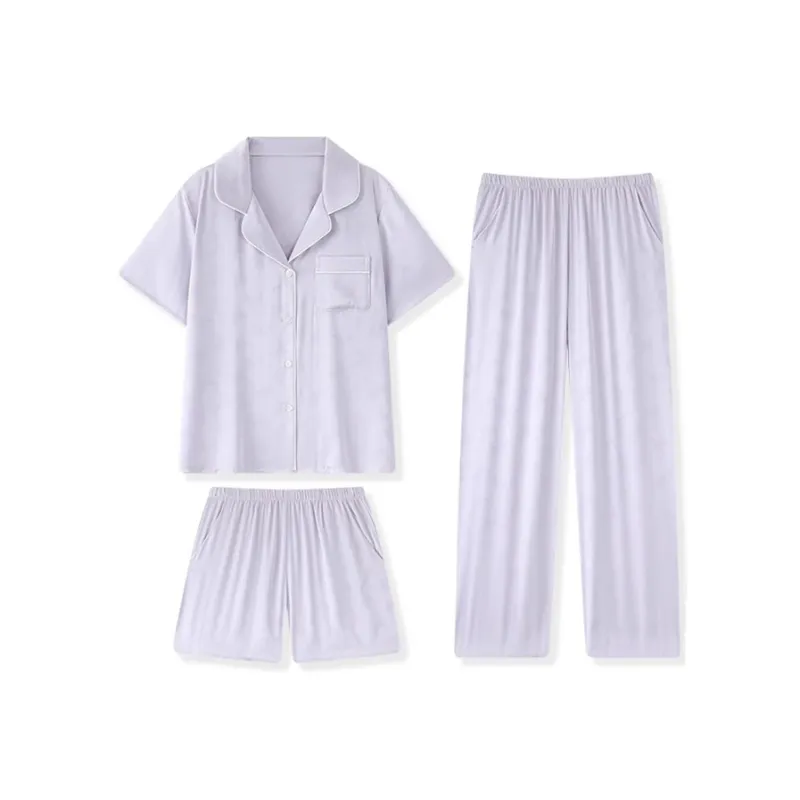 O'MESIK Pajama Set Women's Purple-0