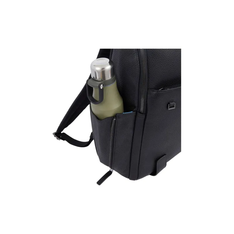 PIQUADRO Leather Backpack Regular Women's Black-4