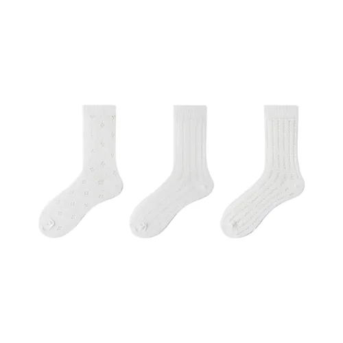 H YXIANG Mid Calf Socks Women's Combo Set