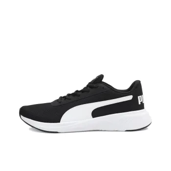 PUMA Night Runner V2 Anti Slip Wear Resistant Low Top Running Shoes Men's Black White