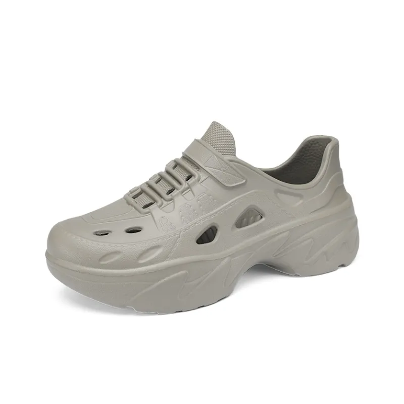 Topland Clogs Men's Black/Gray/Khaki-5