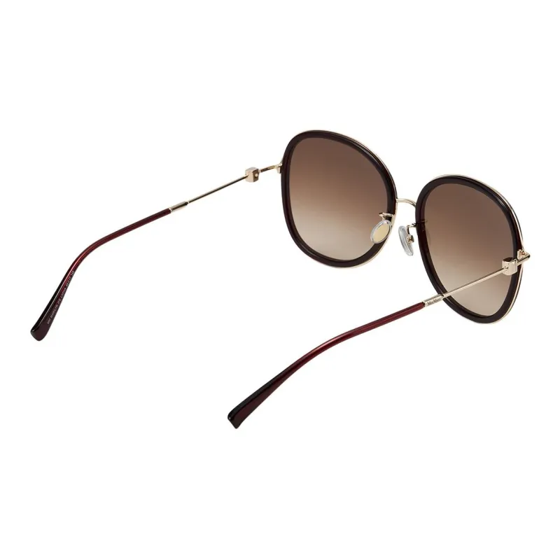 MaxMara Metal Butterfly Sunglasses Unisex Red-3