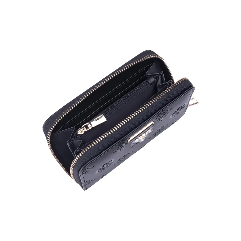 GUESS Artificial Leather Wallet Medium Size Women's Black-4