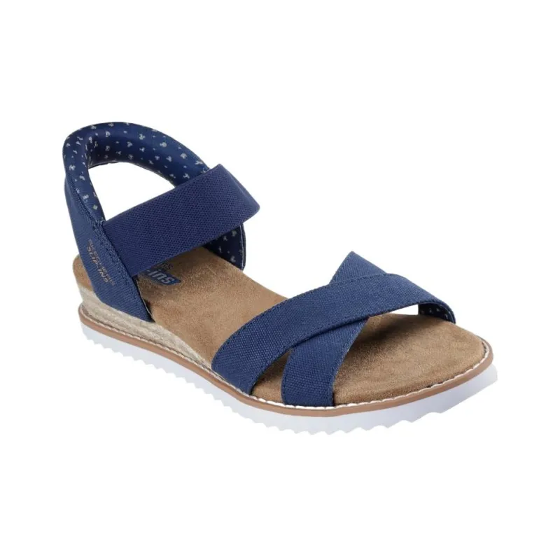 Skechers BOBS Desert Kiss Beach Sandals Women's Blue-2