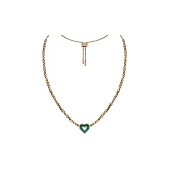 BLACK BY BLUE BRAVE 4B Plated 18K Gold Necklaces Women's